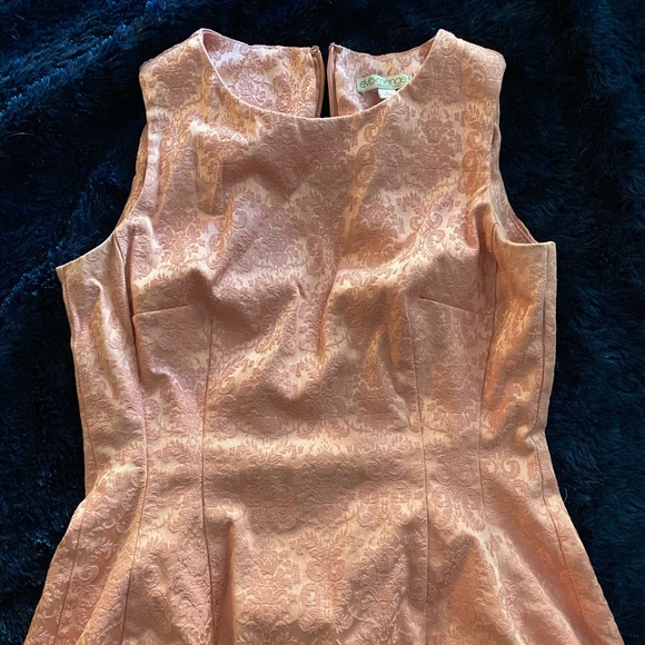 Eva Mendez pink a line sleeveless dress size 6 - Picture 2 of 7